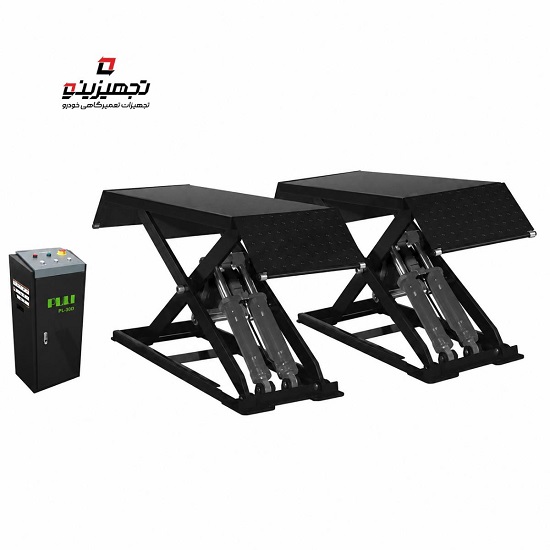 جک قیچی روکار مشکی 1 متری